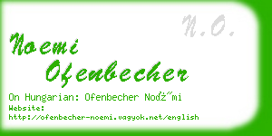 noemi ofenbecher business card